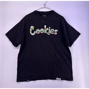 Cookies Black T-Shirt Men’s Size XL White Print